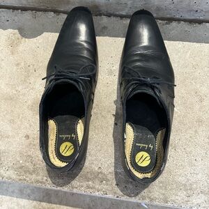 By Hudson leather  mens dress shoes in good used condition size 44